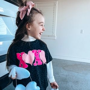 Mini XOXO Black Leopard Shirt